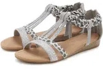 Sandale LASCANA "Sommerschuh, Sandalette, offener Schuh", Damen, Gr. 41, grau,
