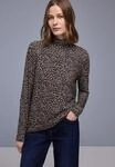 STREET ONE Langarmshirt mit Leo-Animal-Print