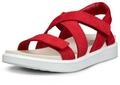 Ecco Sandale "SOFT SANDAL W CROSS STRAP" Riemchensandale, Sommerschuh mit...