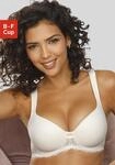Schalen-BH LASCANA, Damen, Gr. 80, Cup E, beige (creme), Microtouch, Obermaterial: