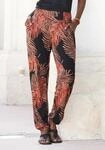 LASCANA Strandhose mit Palmenbl&auml;tterdruck und Taschen, leichte und elastische