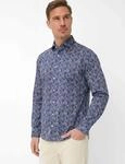 Langarmhemd BRAX "Style HAROLD", Herren, Gr. M, Normalgr&ouml;&szlig;en, dunkelblau,...