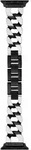 Smartwatch-Armband MICHAEL KORS "Apple Strap", silber (silberfarben, schwarz),