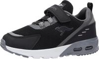 Sneaker KANGAROOS "KX-Arg EV", M&auml;dchen, Gr. 30, schwarz (schwarz, grau), Synthetik,