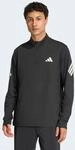 Rollkragenshirt ADIDAS PERFORMANCE "ADI365/// ZIP M", Herren, Gr. XL, schwarz,