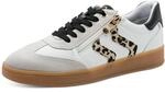Plateausneaker MARCO TOZZI, Damen, Gr. 37, wei&szlig;, leo, Lederimitat, Textil,