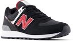 Sneaker NEW BALANCE "574", Damen, Gr. 40, schwarzer nb navy, Leder, Synthetik,