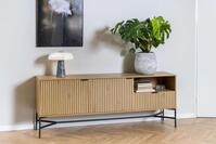 ACTONA GROUP Sideboard "Jaipur Anrichte, Kommode," Eiche-Optik, 2 T&uuml;ren, 2