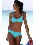 Bikini-Hose BUFFALO "Happy", Damen, Gr. 42, N-Gr, blau (t&uuml;rkis), Microfaser,