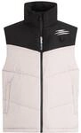 Kurzweste PLEIN SPORT "Kurze Weste", Herren, Gr. S, schwarz-wei&szlig; (06, beige),