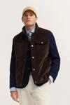 Cordweste BUGATTI "Regular Fit", Herren, Gr. 50, 90, braun, 97% Baumwolle, 3%