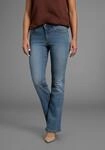 Arizona Bootcut-Jeans "Bund mit seitlichem Gummizugeinsatz" hohe Leibh&ouml;he,...