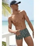 Boxer-Badehose BRUNO BANANI, Herren, Gr. 8, N-Gr, blau (marine, oliv),