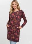 Ragwear Sweatkleid "MENITA FLOWERS O" Eingrifftaschen mit kurzer Passform, aus