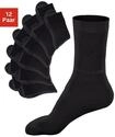 Tennissocken GO IN, Damen, Gr. 31-34, schwarz, Materialmix, uni, elastisch,...