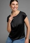 Laura Scott Shirtbluse "mit Satin-Vorderteil und hochflexiblen Jersey-R&uuml;cken"