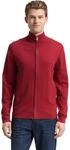 TOM TAILOR Strickjacke mit Logo Stickerei