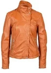 Lederjacke FREAKY NATION "Lenie-FN", Damen, Gr. S (36), cognac, Oberstoff: 100%