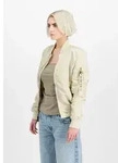 Bomberjacke ALPHA INDUSTRIES "MA-1 VF Light W", Damen, Gr. XS, wei&szlig; (vintage wei&szlig;),