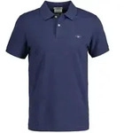 Poloshirt GANT "Poloshirt Slim Shield Pique Polo 1er Pack", Herren, Gr. 3XL, blau