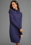 Laura Scott Strickkleid mit Rollkragen und Zierkn&ouml;pfen