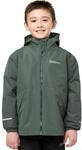 3-in-1-Funktionsjacke JACK WOLFSKIN "ICELAND 3IN1 JACKET K", Jungen, Gr. 92, gr&uuml;n
