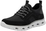 Slip-On Sneaker RIEKER SPORT, Herren, Gr. 40, schwarz, Lederimitat, Textil,