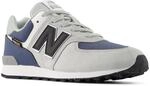 Sneaker NEW BALANCE "574", M&auml;dchen, Gr. 38, lone star grau, Leder, Synthetik,