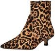 Stiefelette INUOVO "INUOVO Stiefelette Leder/Textil", Damen, Gr. 36, leopard, Leder,