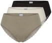 Schiesser Brasilslip "Modern Multipacks" 3er Pack, Spitzenb&auml;nder, Single-Jersey,