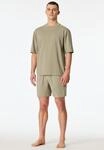 Schiesser Shorty "Modern Nightwear" 2 mit Rundhalsausschnitt und kurzem Arm,...