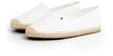 Espadrille TOMMY HILFIGER "FLAG CANVAS ESPADRILLE", Damen, Gr. 42, beige (ecru),
