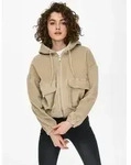 ONLY Cordjacke "ONLKENZIE L/S CORD JACKET PNT NOOS" mit Kapuze Baumwollmischung