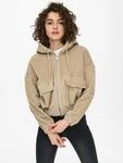 Cordjacke ONLY "ONLKENZIE L/S CORD JACKET PNT NOOS", Damen, Gr. XS, humus, Cord,