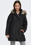 Parka ONLY "ONLMATHILDA WINTER FUR PARKA OTW", Damen, Gr. XS, schwarz (schwarz