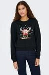 ONLY Weihnachtssweatshirt "ONLYDA XMAS L/S O-NECK BOX SWT", Baumwollmischung,...