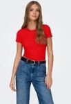 ONLY Rundhalsshirt "ONLEMMA S/S SHORT TOP NOOS JRS" Rundhals, modisch, regular fit,