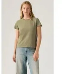 T-Shirt LEVI'S "TEE Minilogo", Damen, Gr. S (36), deep lichen gr&uuml;n cotton, Jersey,