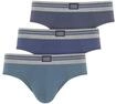 Slip JOCKEY "Slip Cotton Stretch Brief 3P 3er Pack", Herren, Gr. 3XL, blau,
