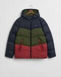 Gant Steppjacke "ACTIVE CLOUD BLOCKED" mit Kapuze colurblocking, abnehmbare Kapuze,