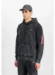 Hoodie ALPHA INDUSTRIES "Backprint Hoodie Vintage", Herren, Gr. 3XL, schwarz,