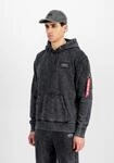Hoodie ALPHA INDUSTRIES "Backprint Hoodie Vintage", Herren, Gr. 3XL, schwarz,