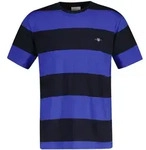 T-Shirt GANT "T-Shirt BAR STRIPE T-SHIRT 1er Pack", Herren, Gr. M, blau (blau