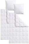 Haeussling Daunenbettdecke + Kopfkissen "Swiss Royal" Bettdecken-Set mit Kopfkissen,