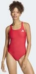Badeanzug ADIDAS PERFORMANCE "ESS VBCK SUIT", Damen, Gr. 40, N-Gr, rot (pure ruby),