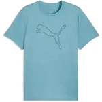 PUMA Trainingsshirt "M TAD ESSENTIAL HEATHER CAT TEE (CF LARGE CAT)" mit