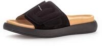 Pantolette GABOR, Damen, Gr. 37, schwarz, Ziegenveloursleder, unifarben, Schuhe