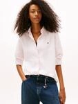 Tommy Jeans Hemdbluse "TJW REG OXFORD SHIRT" mit Logostickerei, abgerundeter...
