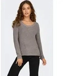 ONLY Strickpullover "ONLGEENA XO L/S PULLOVER KNT NOOS" Materialmix, regular fit