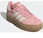 Sneaker ADIDAS ORIGINALS "GAZELLE BOLD", Damen, Gr. 43, wonder mauve, sanftes wei&szlig;,